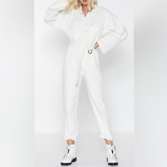 Nasty Gal Pants - PRICE FIRM‼️ NWT: Nasty Gal Denim Jumpsuit Nasty Gal Pants - PRICE FIRM‼️ NWT: Nasty Gal Denim Jumpsuit